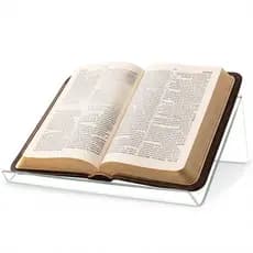 Suporte Aparador de Leitura Acrílico Cristal Transparente Bíblia e Livros Estudo Decoração