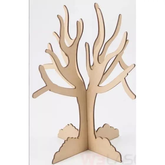 Árvore Decorativa Em Mdf Para Bexiga Enfeite De Mesa Bolo