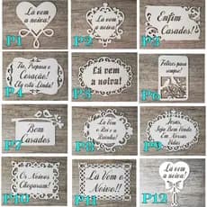 4 Placas Casamento Págem Debutante Personalizada 12 Modelos