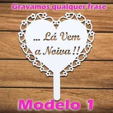 2 Placas Mdf La Vem A Noiva Segurança Alianças Jesus Nosso