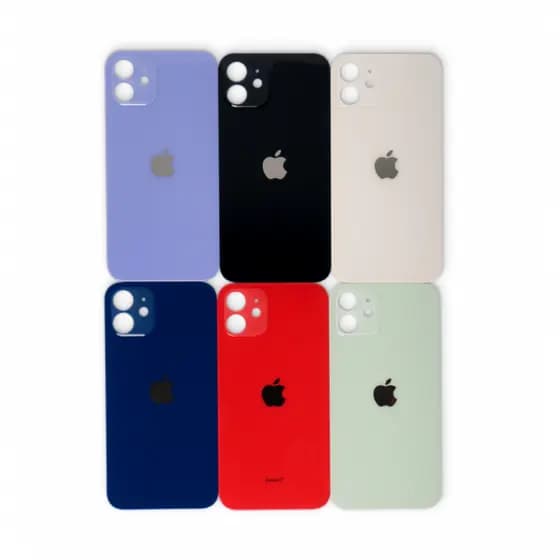 Tampa Traseira Vidro Para IPhone 12 Furo Maior + Cola de Brinde Para Instalação