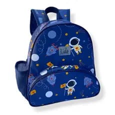 Mochila Maternidade Menino Bolsa Astronauta Para Passeio Creche Escola de Costas Bebê