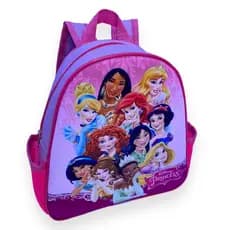 Mochila Infantil Princesas Disney Menina Feminina Bolsa Creche e Passeio Desenho Personagens Filme Resistente Criança