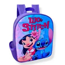Mochila Escolar Infantil Lilo e Stitch Bolsa Menina Feminina Para Passeio Creche Pré Maternidade Desenho Filme