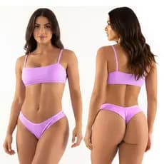 Kit 20 Calcinha Fio Duplo Kyron Empina Bumbum Com Forro Algodão