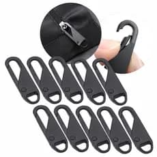 Kit 10 Puxador De Zíper Reparo Rápido Encaixar Roupas Bolsas