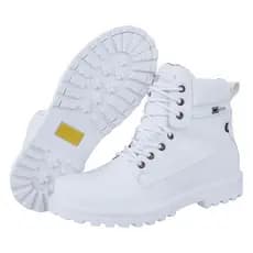 Bota Masculina Coturno Branco Cr Shoes 9002