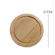 6 PORTA COPOS DE MADEIRA PARA MESA POSTA