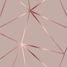 Papel De parede Geométrico Rose Gloss Para Quarto E Sala 2,00 mts