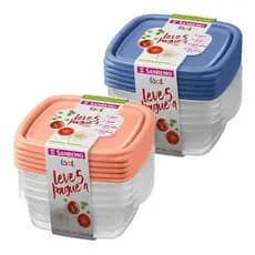Conjunto De Potes Plástico Sanremo 530ml Leve 10 E Pague 8