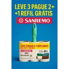 Rolo adesivo sanremo tira pelos 50 folhas leve 3 pague 2 roupas estofados alta aderência limpeza