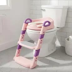 Troninho Infantil Com Escada Assento Redutor Vaso Sanitário Menina e Menino