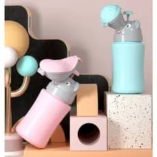 Mictório Infantil Portátil com Válvula Antivazamento Para Ermegencias em Viagens Menino e Menina – Azul e Rosa