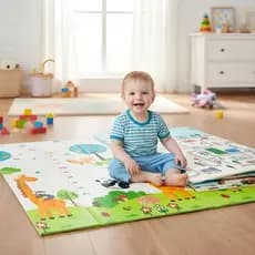 Tapete Atividade Tatame Bebê Infantil Térmico Dobrável 2,000X1,50m Impermeável Dupla Face Sortidos