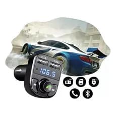 Transmissor FM Bluetooth Adaptador X8 Carregador USB Veicular