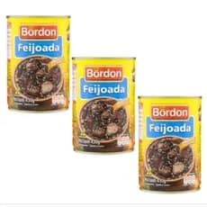 Feijoada Bordon 430g p/ Mochila de Emergência 3 latas.