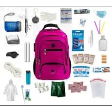Mochila de Emergência REFORÇADA com 80 itens Kit Sobrevivência Primeiros socorros Militar Acampamento Tático