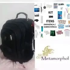 Mochila de Emergência Impermeável + 100 ITENS