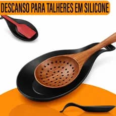 Descanso de Talheres em silicone Suporte de Colher e Faca Bancada Pia Cozinha Promoção
