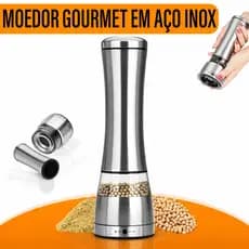 Moedor De Sal Grosso E Pimenta Temperos Gourmet Manual Aço Inox