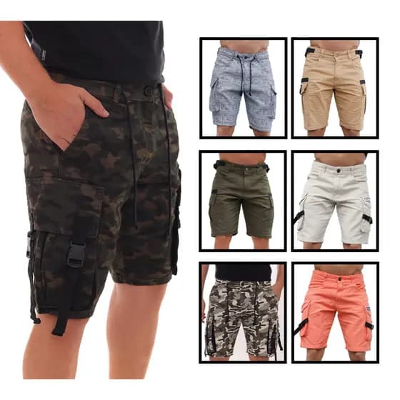 Bermuda Cargo Masculina Sarja