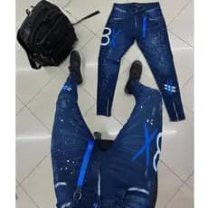 CALÇA JEANS ESTILO JOGADOR 100% ORIGINAL