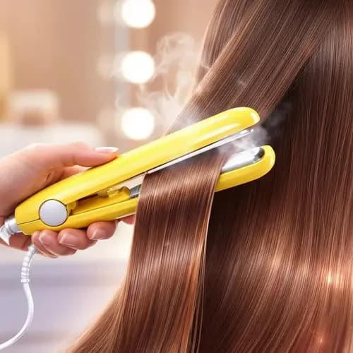 Mini Chapinha Alisa Cabelo Prancha Portátil De Bolsa Bivolt