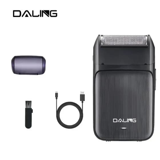 Maquina de Barbear Barbeador Lâmina Elétrico Daling Recarregável Bivolt DL-9280