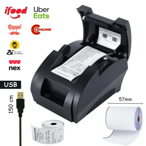 Impressora Termica Cupom Nao Fiscal 58mm Tickts Pc Bivolt