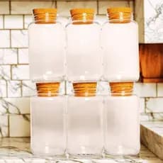 Pote de Vidro com Tampa Hermética 830ml | Armazenamento de Alimentos| Pote para Mantimentos