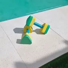 KIT BRASIL 1 Par de Halter para Natação e Hidroginástica Pequeno