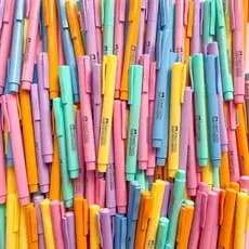 Kit Marca Texto Pastel Faber-Castell Grifpen Estojo 6 Unids