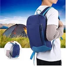 Mochila de Trilha Camping 10L Impermeável PatchWork Viagem - Azul Marinho