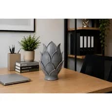 Vaso Decorativo Flor de Lótus / Alcachofra – Design Sofisticado e Elegante | 30cm Vasos Decorativos