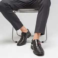 Sapato Social Masculino Preto Verniz Sem Cadarço Confortável Giolo