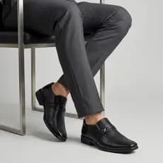 Sapato Social Masculino Slip On Preto Confortável Para Trabalho Giolo
