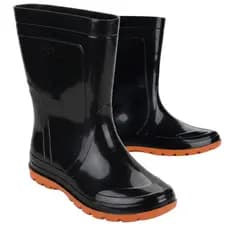 BOTA GRENDENE JETSKY INFANTIL PRETO SOLA LARANJA