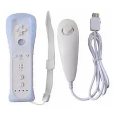 Kit Controle Joystick Remote + Nunchuk  Wii / Wii U