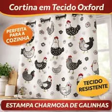 Cortina Para Janela Pequena Casa Popular 1 Metro Tecido Estampado Oxford Antialérgico 1,00x1,30