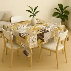 Toalha De Mesa Retangular 6 Lugares  2,00 X 1,45 Decoração De Cozinha