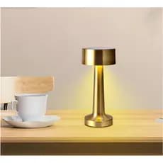 Luminária De Mesa LED Retrô Por Sensor De Toque Recarregável Decoração Charmosa Ideal Para Cabeceiras e Pontos de Luz
