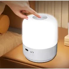 Luminária Led Recarregável Moderna De Mesa Lâmpada Decoração De Quarto Sala Escritório Touch