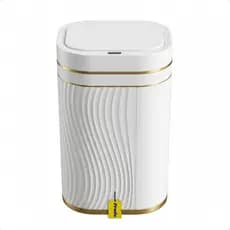 Lixeira Inteligente Produ Sensor Automatico Banheiro Cozinha Luxo Prova Dagua Design Moderno