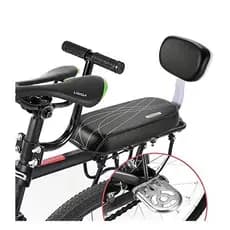 Bagageiro Garupa Bike + Banco Com Apoios Mãos Pés Bicicleta Bike com Luz Traseira