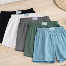 Kit 2 Até 5 Short Cueca Samba Canção100% Algodão Pijama Dormir Masculino Calção de Ficar em Casa