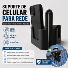 Suporte Celular Para Rede De Beach Tennis E Rede De Vôlei Para Gravar Partidas E Treinos