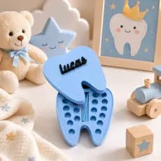 Porta Dente De Leite Personalizado Com Nome Guarda Dentinhos Infantil Menina Menino