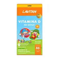 Lavitan Patati Patatá Cimed C/ 30ml Infantil Vitamina D Sabor Original Limão