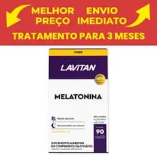 Melatonina Sabor Maracujá Lavitan 90 comprimidos