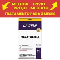 Melatonina Sabor Morango 90 comprimidos - Lavitan Cimed